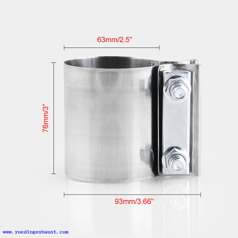 Abrazadera de junta a tope OEM de acero inoxidable para 2.5 OD