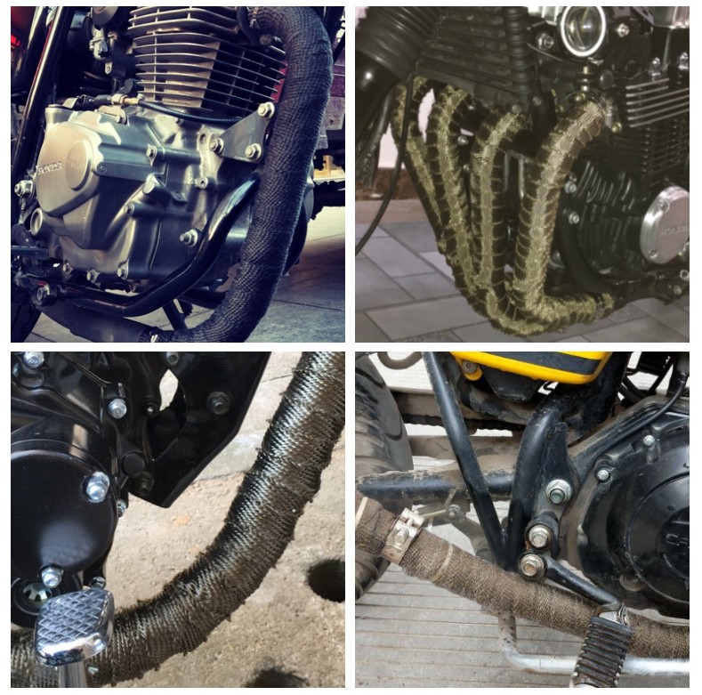 Envoltura de fibra de vidrio de color automotriz