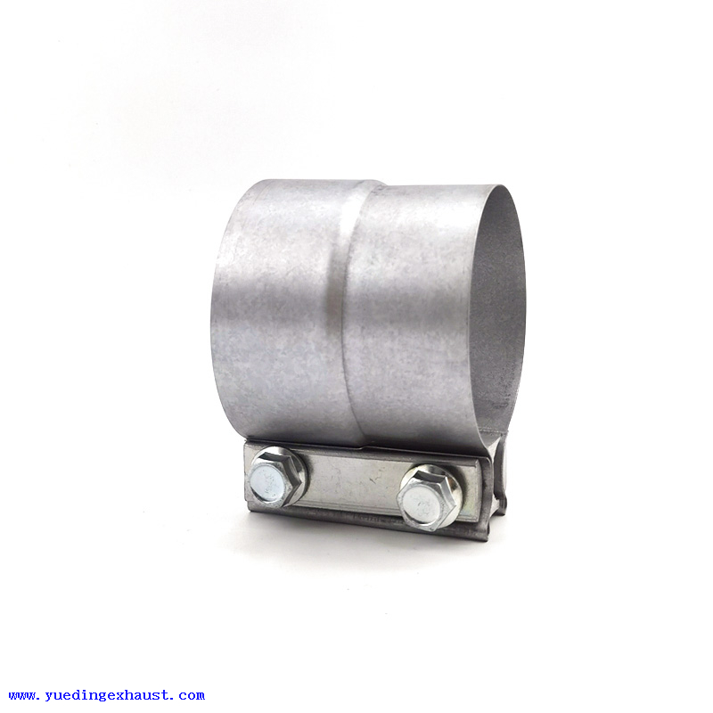 Abrazadera de tubo de escape de unión solapada preformada de acero aluminizado de 5'