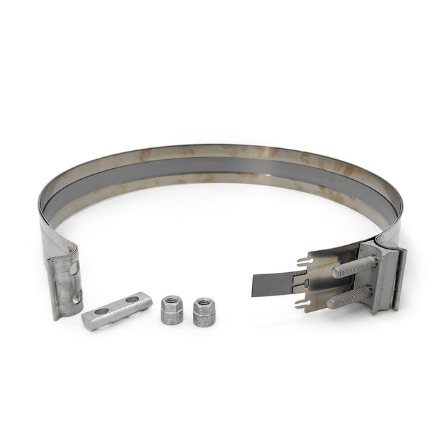 Abrazadera de dpf de acero inoxidable de servicio pesado