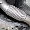 Tubo flexible de escape de trenza de malla delgada para automotriz