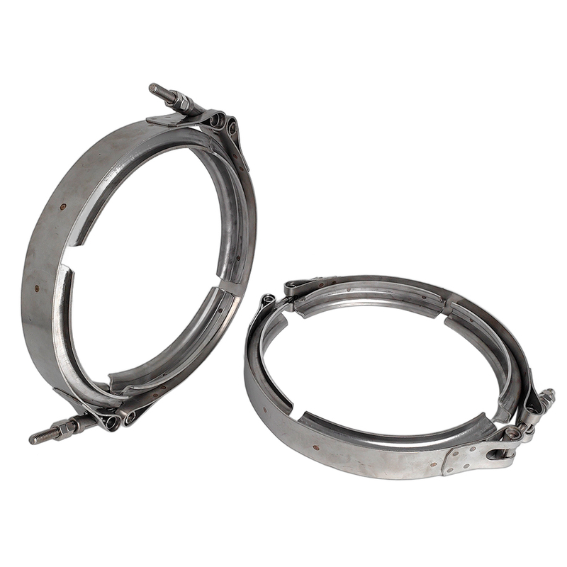 Abrazadera de banda V de acero inoxidable de doble perno para sistemas de escape