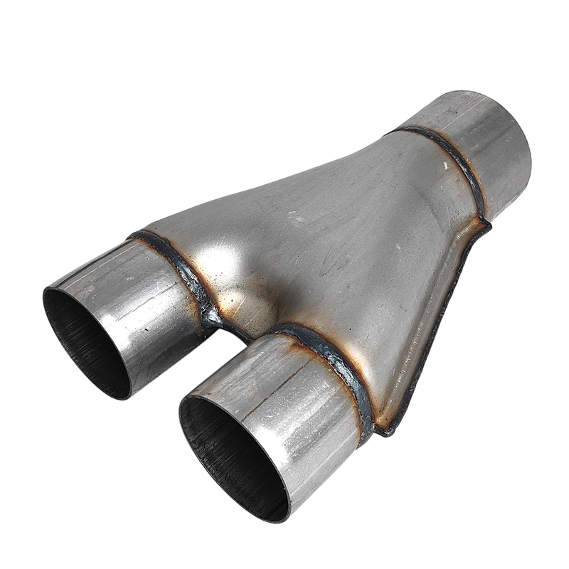 Conector de tubería Y de acero inoxidable para sistemas de escape