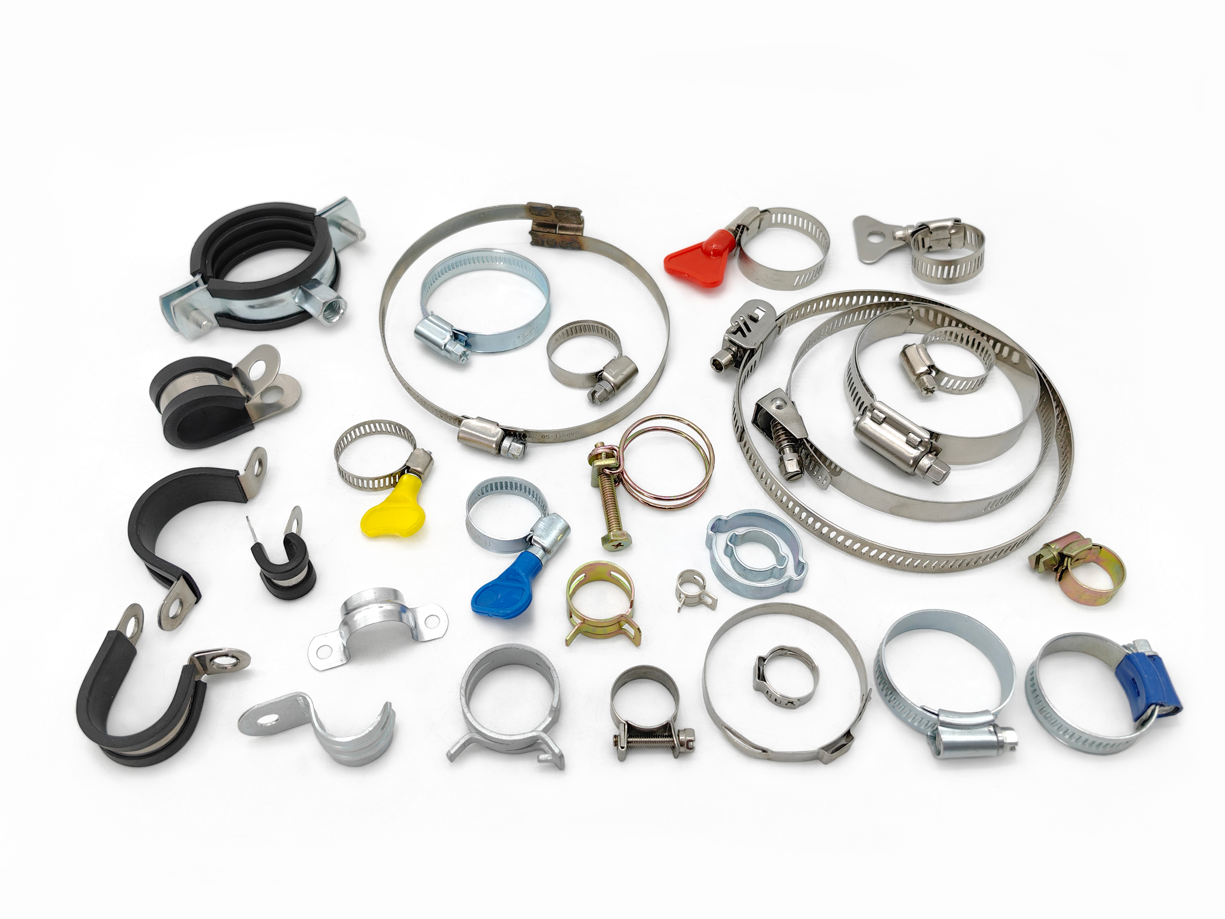 Todos los tipos de abrazaderas de acero inoxidable