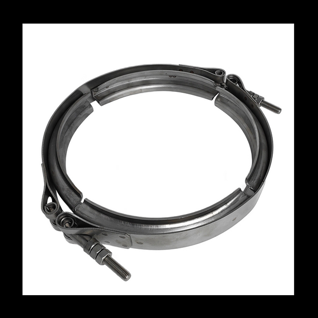 Abrazadera de banda V de acero inoxidable de doble perno para sistemas de escape