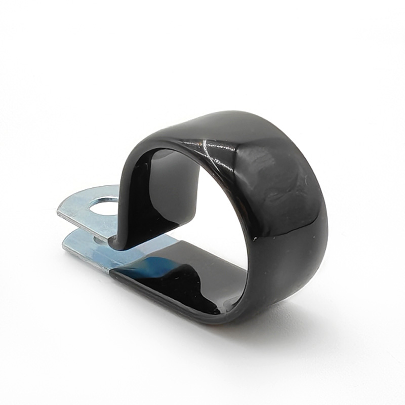 Abrazadera P recubierta de PVC / vinilo