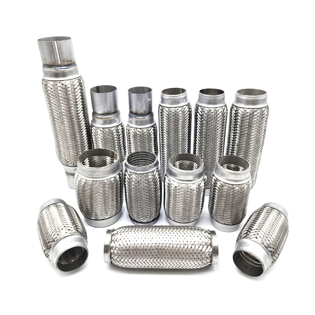 Tubo flexible de escape de acero inoxidable de 4 pulgadas para aplicaciones industriales y automotrices
