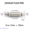 57 mm x 250 mm Escape Flexi Pipe Flex Junta Reparación de tubo flexible