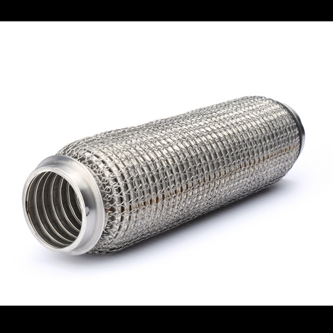 Tubo flexible de escape de trenza de malla delgada para automotriz
