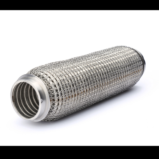 Tubo flexible de escape de trenza de malla delgada para automotriz