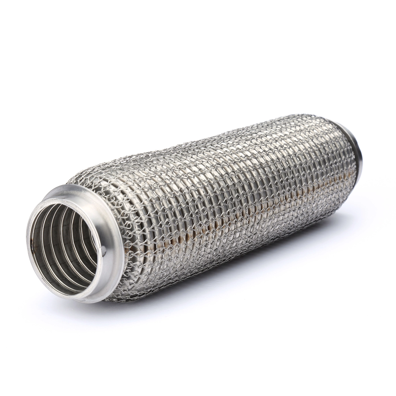 Tubo flexible de escape de trenza de malla delgada para automotriz