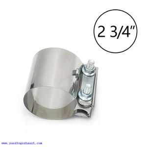 Acoplador de manguito de abrazadera de tubo OD de escape de banda de junta a tope de acero inoxidable de 2,75 ' 70 mm