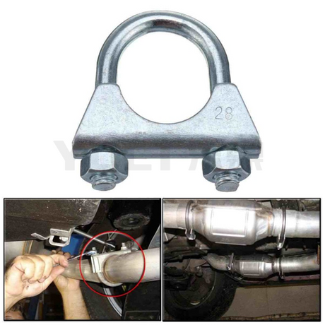 Abrazadera de escape con perno en U 